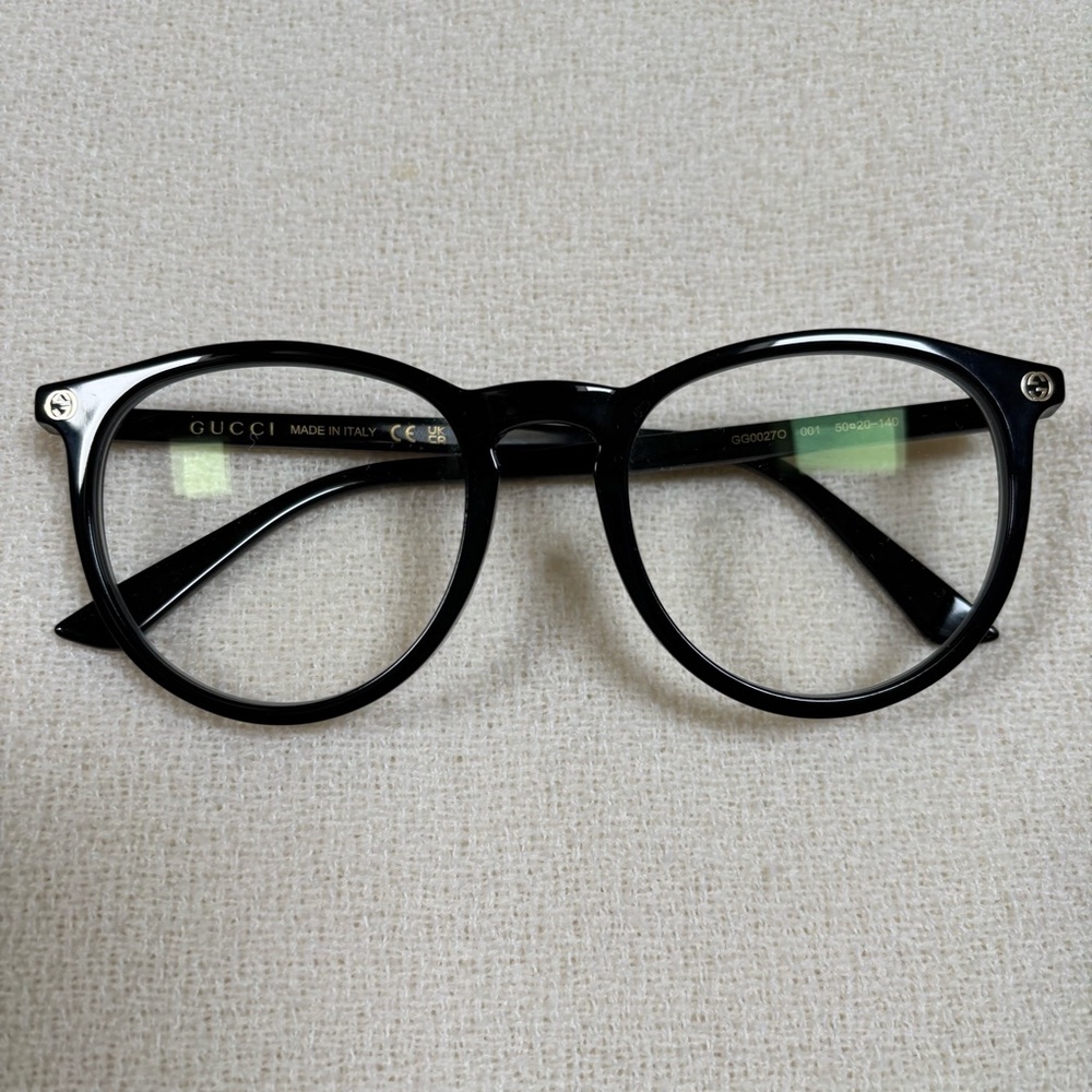 GUCCI Black Round Glasses GG0027O - Picture 3 of 16